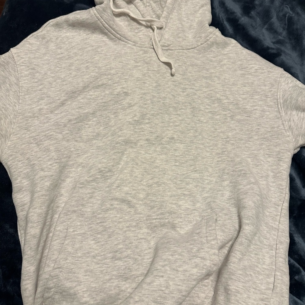 Garage Gray Hoodie with Relaxed Fit and Soft Cotton Blend